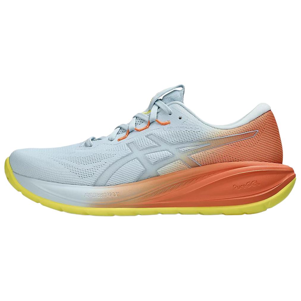 Asics Gel-Cumulus 28 Comfortable Breathable Running Shoes Men sneaker Blue Orange Yellow 1011C223-400 40.5