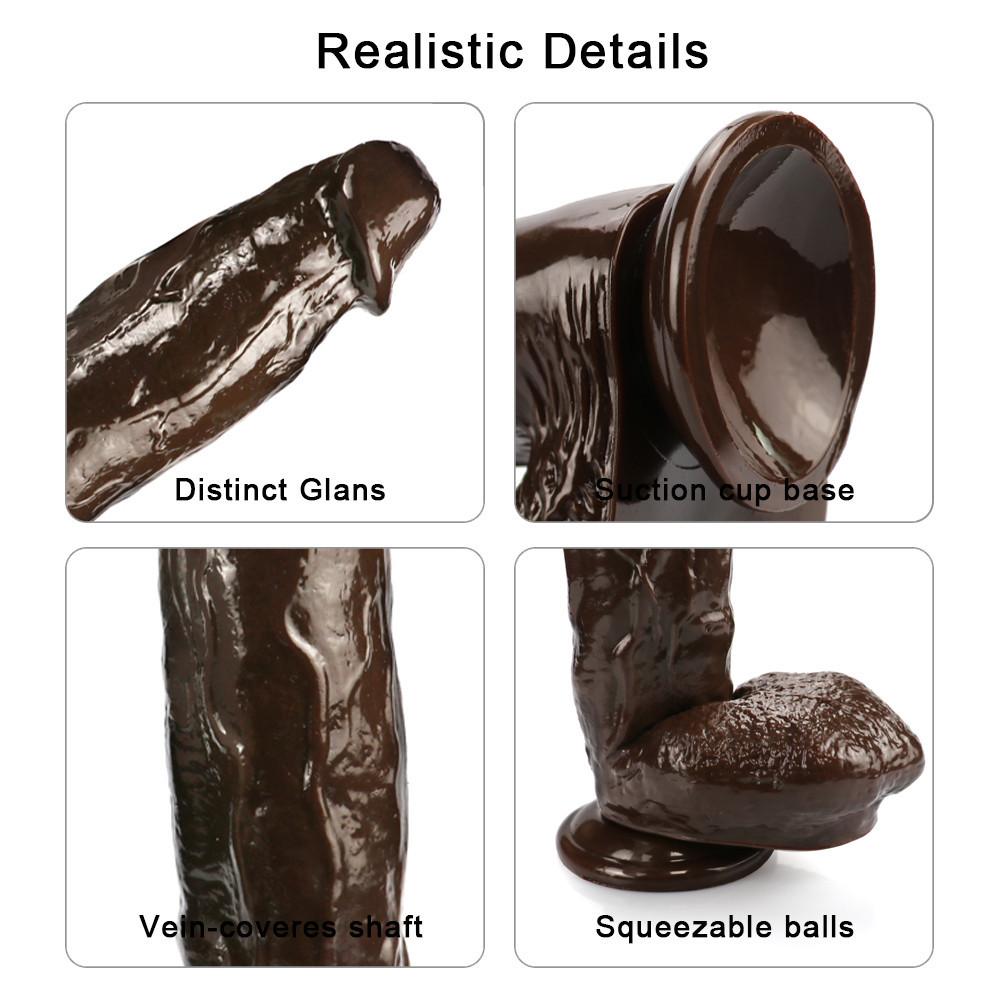 30CM realistické dildo měkké obrovské erotické hračky pro ženy a muže