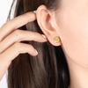 European & American Titanium Steel Star and Moon Earrings - Durable, Non-Fading, Stylish Jewelry