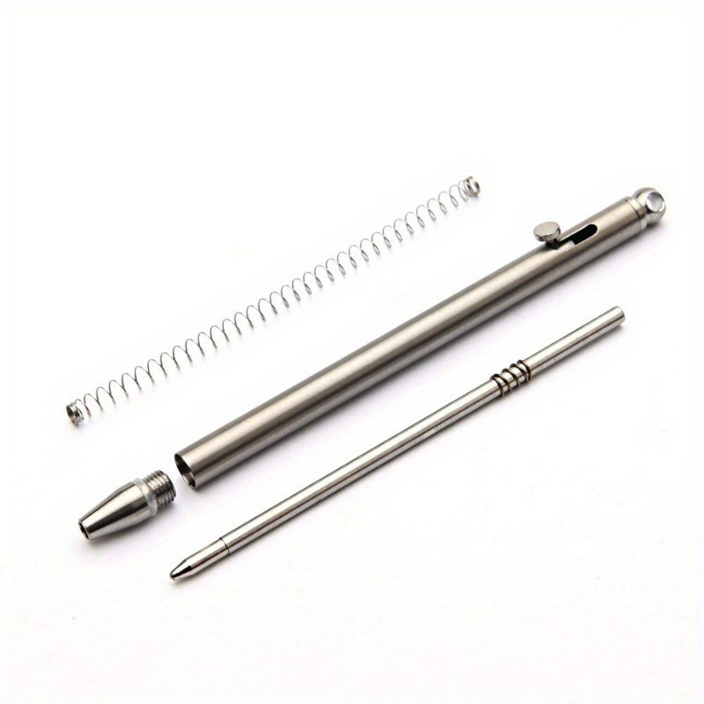 Pure Titanium Mini Compact Gun Bolt Pen Portable Keychain Pen Portable Travel Metal Ballpoint Pen Signing Party Gifts for Guests