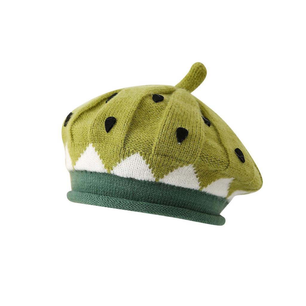 Autumn/Winter Baby Watermelon Beret Hat: Cute Knit Hat for Toddlers