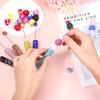 6Pcs Beadable Pens Bulk, Glitter Ballpoint DIY Beads Diamond Pens Beadable Items Making Kit Beads Supplies Bling Pen, Cute Pencils for DIY Making