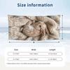 Easter Bunny Theme Beach Towel Personalized Custom Name & Text Soft Quick Dry Beach Towel for Swimming Travel