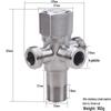 Xuanyong 304 Stainless Steel Cold & Hot Angle Valve