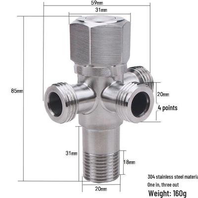 Xuanyong 304 Stainless Steel Cold & Hot Angle Valve