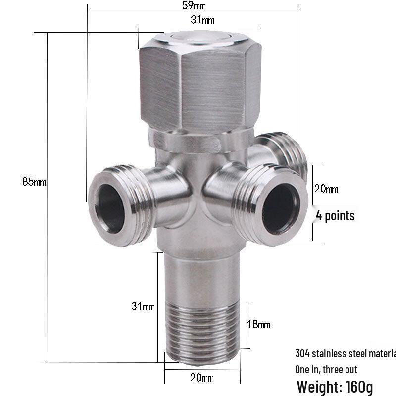 

Xuanyong 304 Stainless Steel Cold & Hot Angle Valve