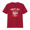 Worlds Best Lola T Shirt Filipino Grandma vintage Washed Stylish streetwear fashion Casual Top For Everyday Wear Stretched