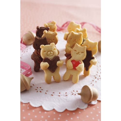 KAI Cookie Mold COOKPAD Cuddling Cat Made In Japan DL8075