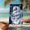 Custom Name Ultra-Soft Beach Towel with Dragon Theme,Ideal for Pool - Camping, Diving - Perfect Travel Essential, Vibrant Beach Towel.