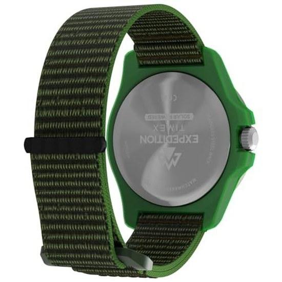 TIMEX Expedition Freedive Solar Uhr Batterie 5 ATM Wasserdichtigkeit Mineralglas Grünes Zifferblatt TW2Y61400 Herren