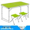 Portable Aluminum Alloy Folding Table and Chair Set for Outdoor Camping and Street Stalls