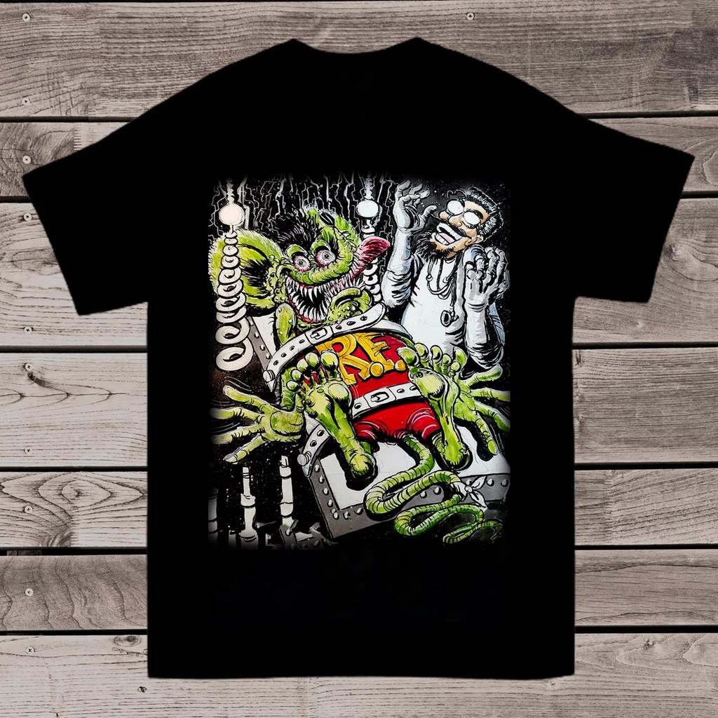Summer Ed Roth Rat Fink Funny Cotton Short Sleeve Black All Size Unisex TShirt Graphic T Shirts Suitable for Both Unisex and Women