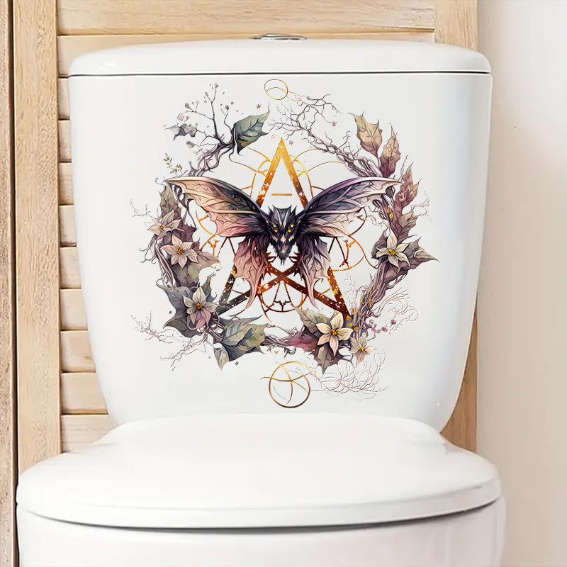Halloween Wall Stickers Skull Skeleton Butterfly Star Devil Horror Scary Home Party Decoration Vinyl Decals for Kids Room WC Toilet Decor