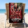 Hammer Football Printed Beach Towel, Super Soft Microfiber, Perfect Gift Birthday, for Pool, Beach, Travel, for Family and Friends