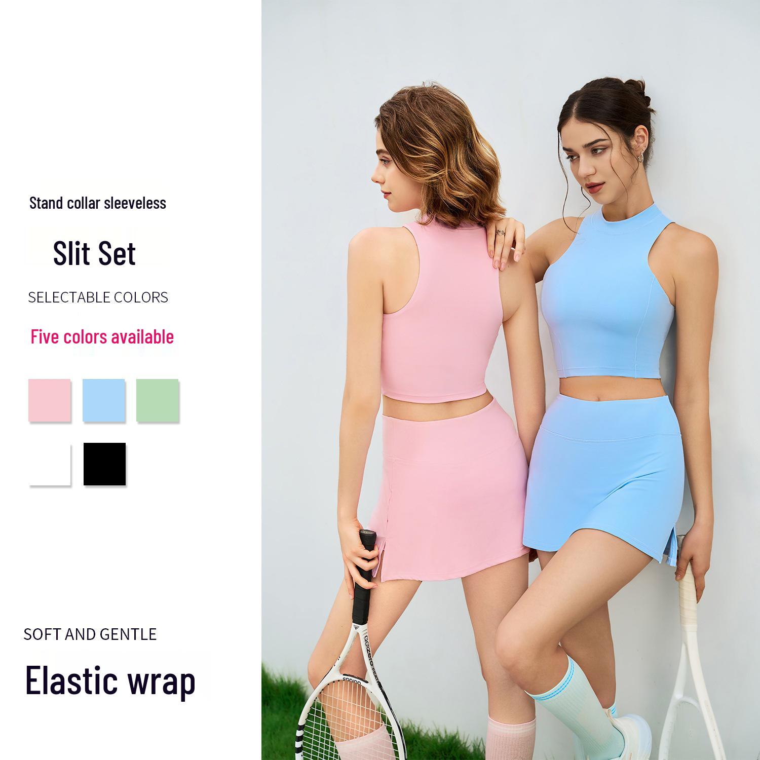 

Kelico Quick-Dry Sports Tank & A-Line Tennis/Yoga Skirt Set L