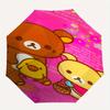 Rilakkuma,Bear Friends Automatic Folding Umbrella Simple 8 Rib Design, Bright Cartoon Pattern, Durable Iron Frame, Suitable For Travel, Outd