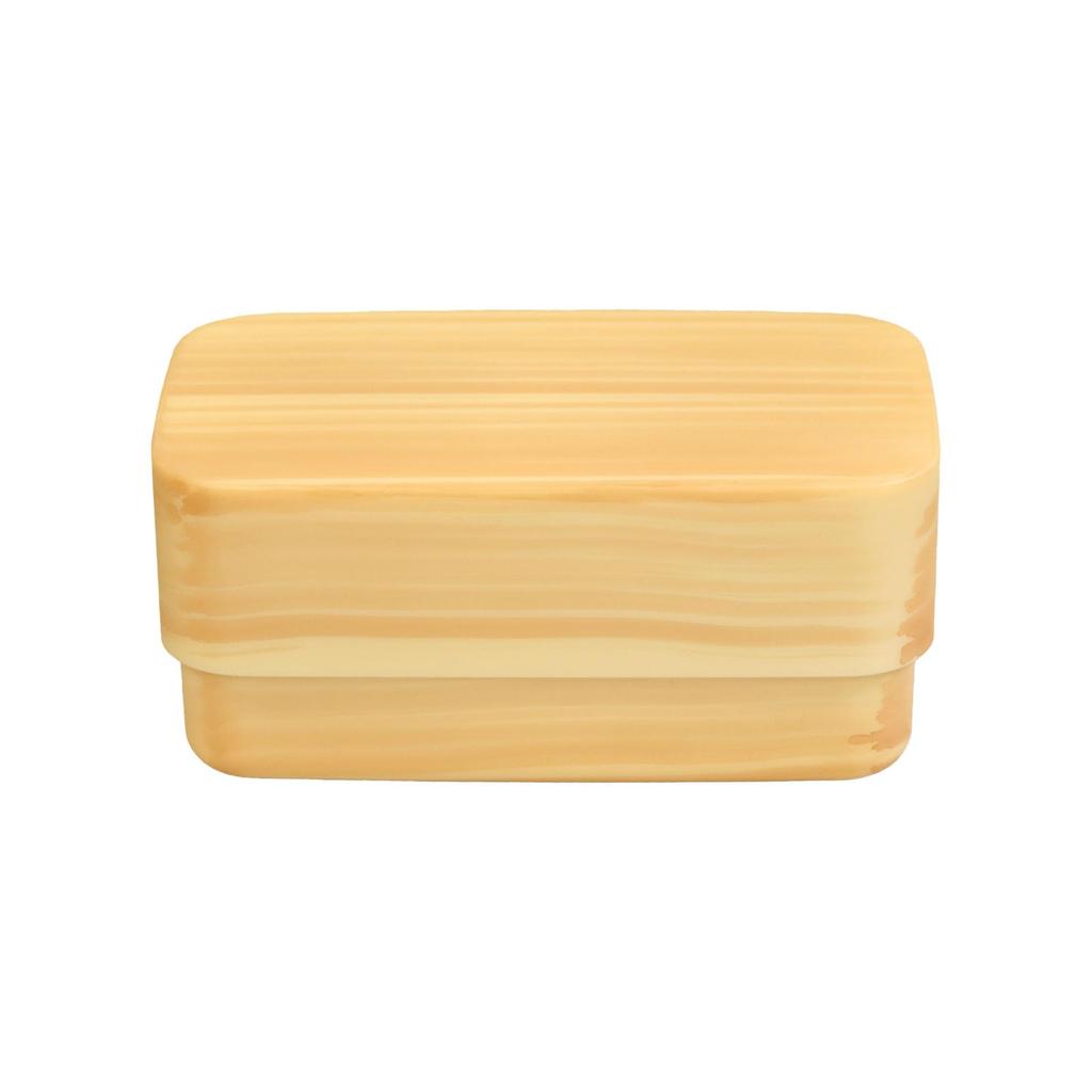 lunch dishwasher and microwave made of natural wood slightly imperfect Japanese-made box, safe, two-tiered, rectangular, (white wood), (white wood)