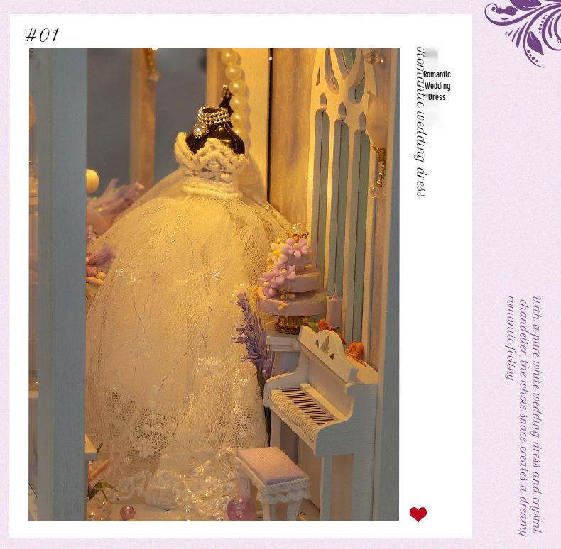 Tianyu TC21 Eternal Fragrance DIY Miniature House Bookend - Creative Handmade Assembly Model for Qixi Birthday Gift