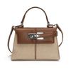 2025 summer new simple retro women's bag fashion niche portable messenger small square bag French simple commuter bag