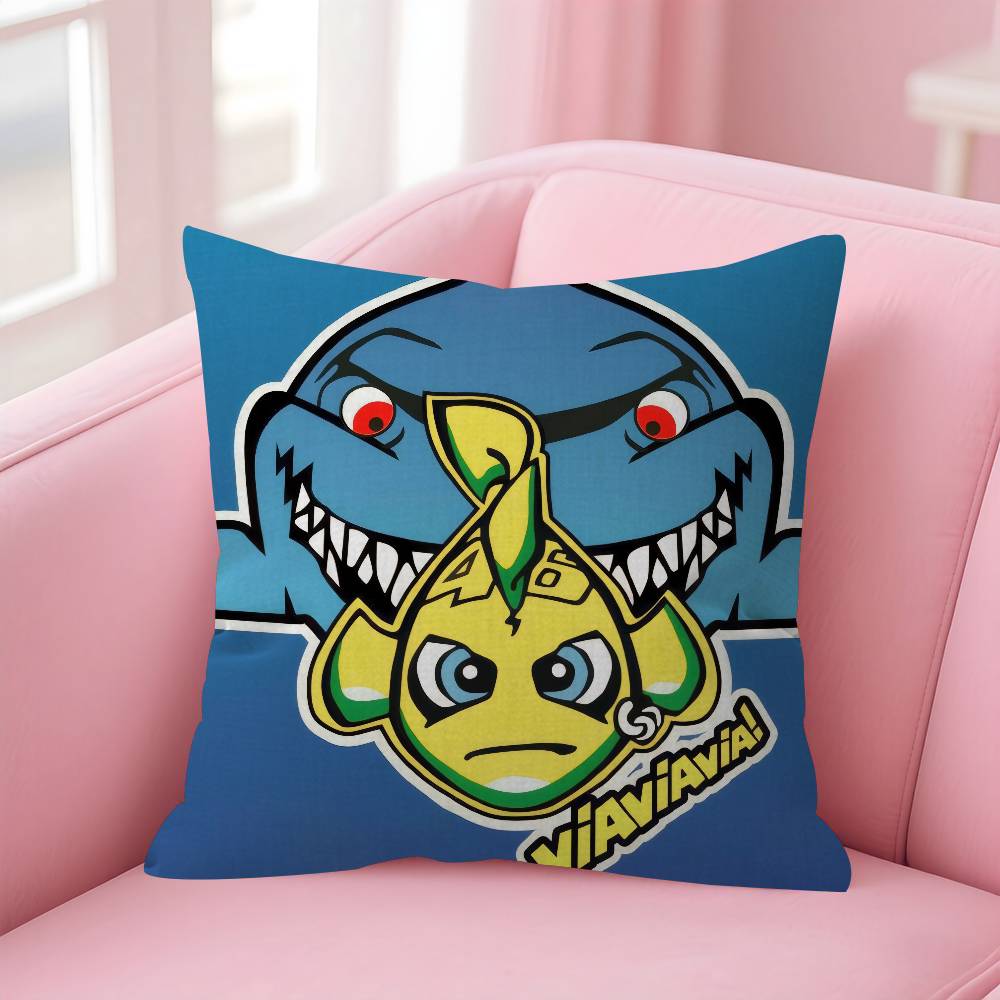 V-Valentino Moto GP R-Rossi 46 Kissenbezug Kissenbezug Polsterung Sofa Wurfkissen Heimdeko Kissenbezug