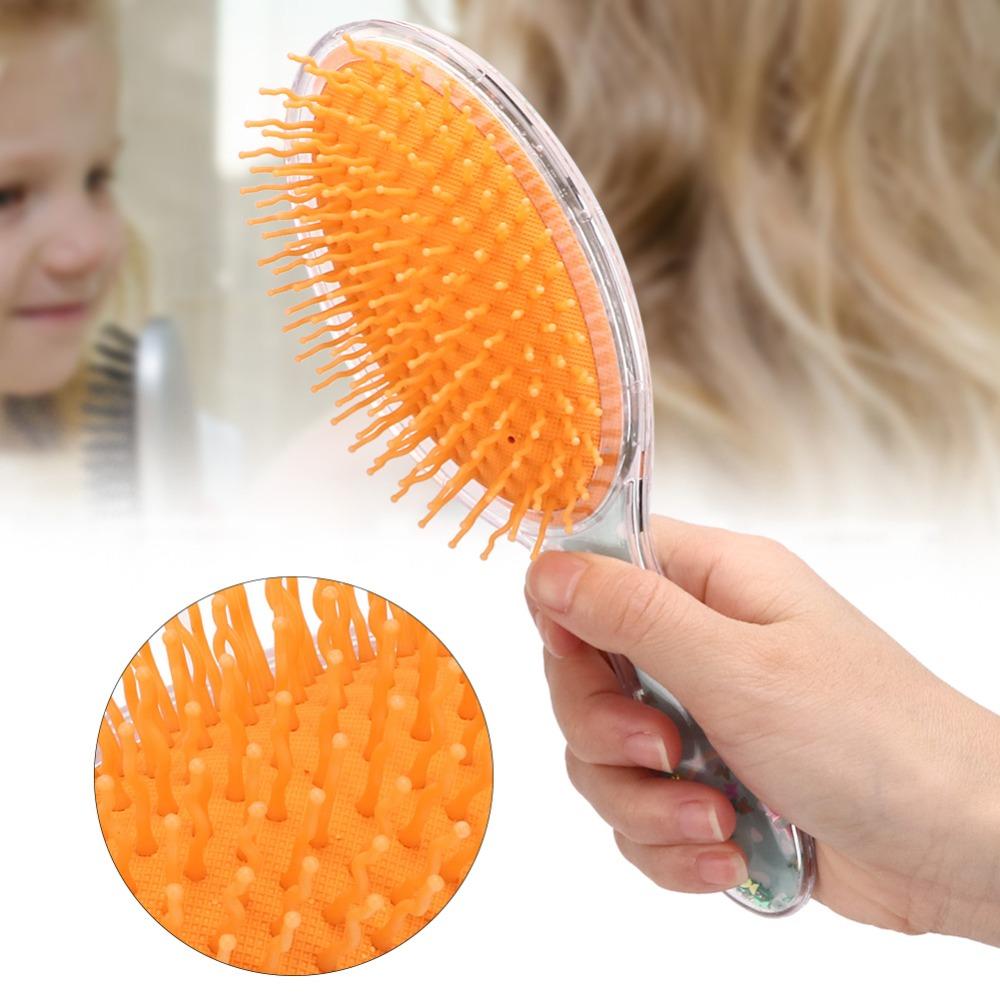 Star Decoration Hair Massage Brush Ergonomic Design Anti Static Hair Comb Daily Hair Care