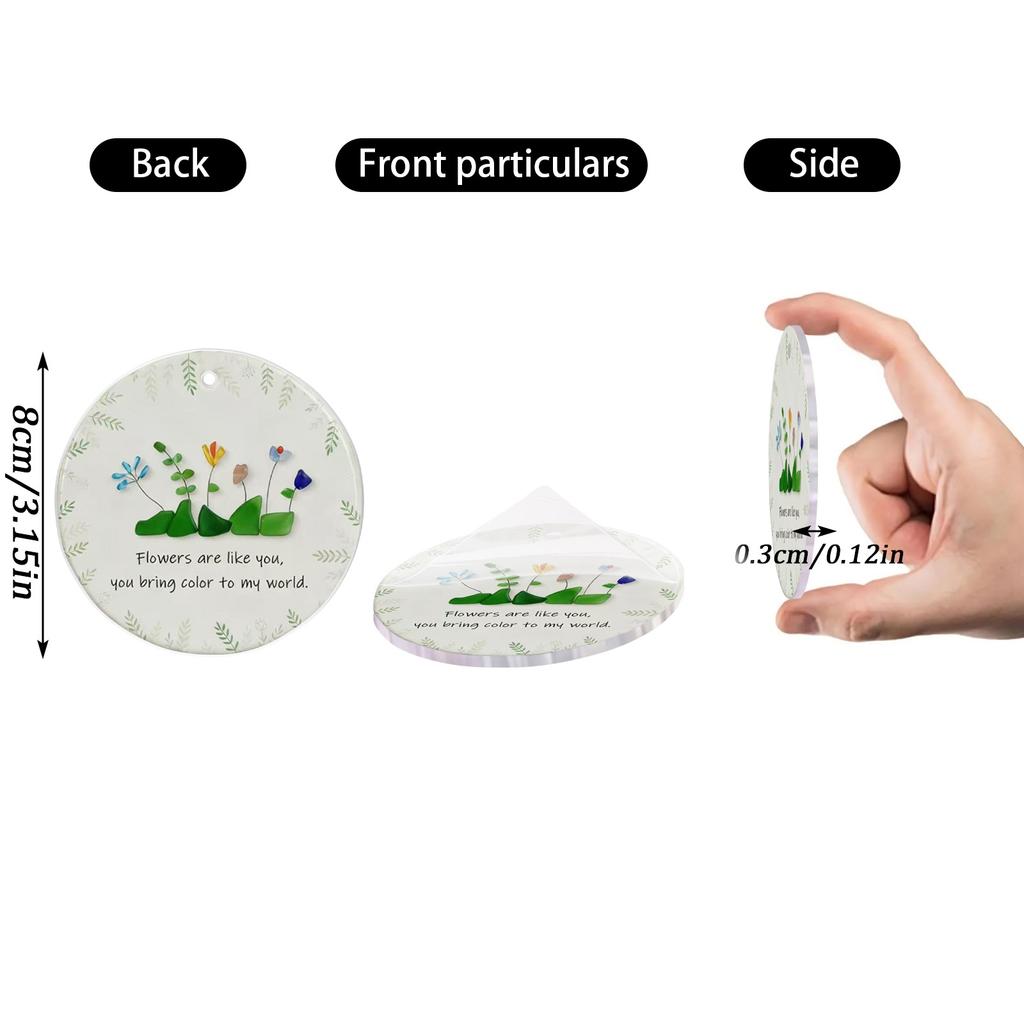 2D Akrylové Srdce ve Tvaru Mořského Skla Přátelství Dekorace, Srdce Přátelství Suvenýr, Srdce Přátelství Ozdoba Na Strom Závěsné Ozdoby,