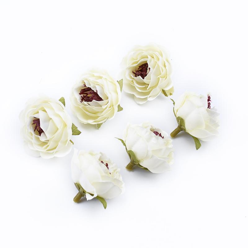 10 Stück Seidenrosen Köpfe Wand DIY Geschenke Süßigkeitenbox Hochzeit Heimdekoration Zubehör Scrapbooking Kunststoff Künstliche Blumen