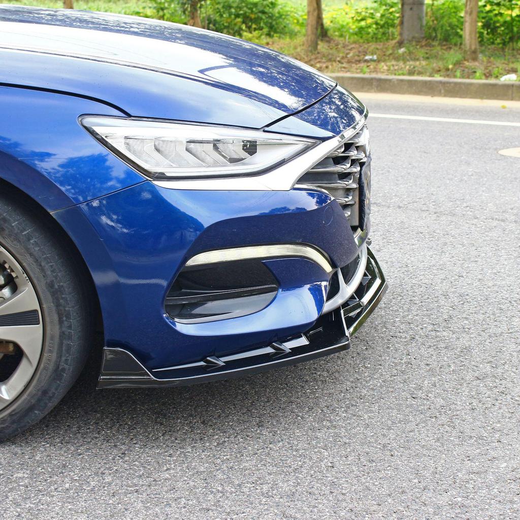 Modern Fiesta Front Lip & Rear Spoiler Kit: Combat Style Splitter, Louvers, and Bumper Protectors