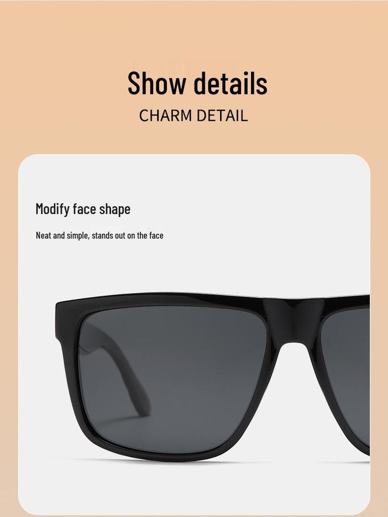 Herren Retro Quadratische Polarisierte Fahrsonnenbrille - Anti-UV