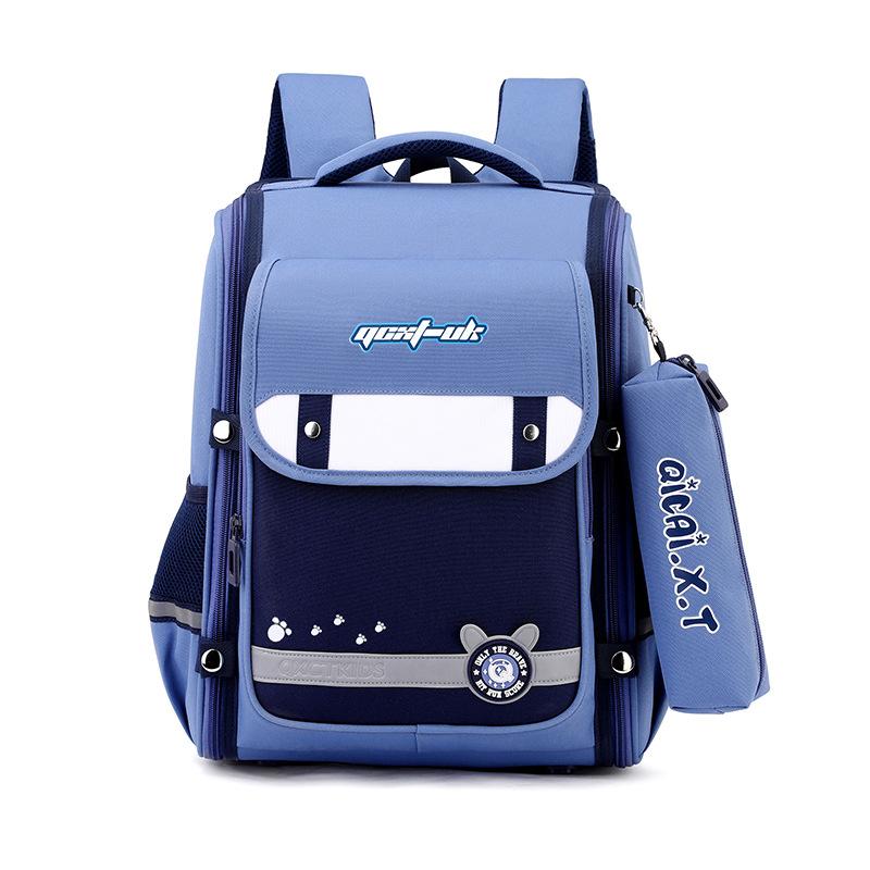 

Детские школьные ранцы Снижение нагрузки и защита позвоночника Большая вместимость Ультралегкий школьный рюкзак для мальчиков и девочек