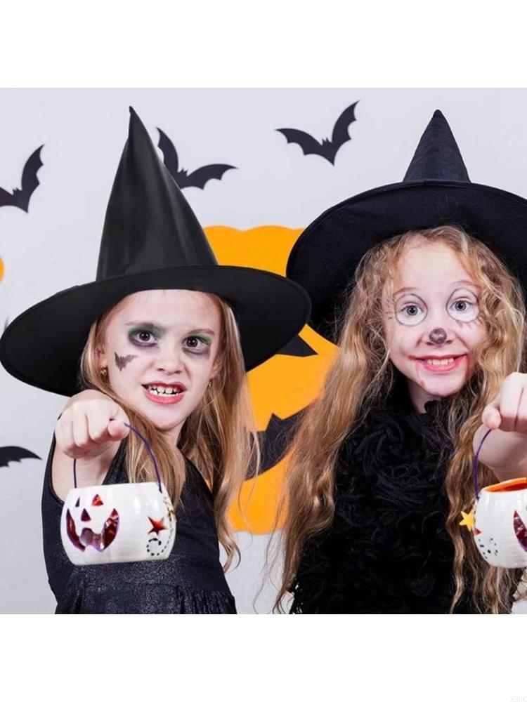 

10pcs Hanging Decoration Halloween Hanging Witch Hat Ornaments Ceiling Decors X3UC CN