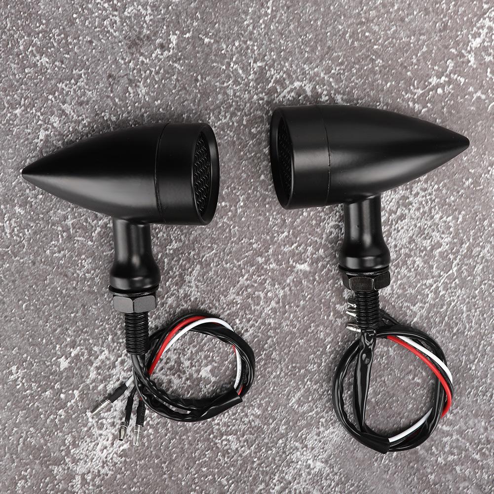 Motorcycle Retro Style Bullet LED Turn Signal Indicator Lamp Fit for Honda