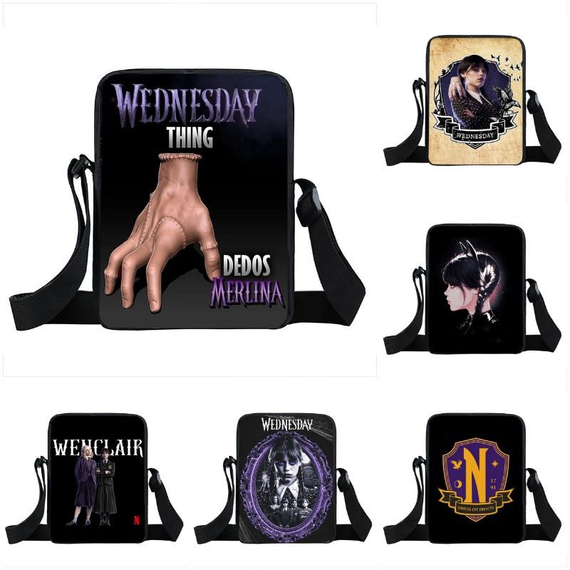 Wednesday Addams Crossbody Bag Waterproof Durable Student School Gift
