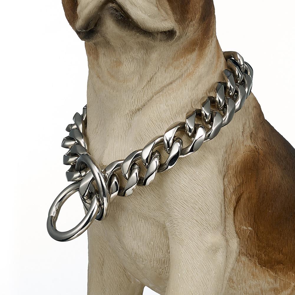 Kaufe 19mm Edelstahl Haustier Hund Kette Titan Stahl Sechs Seiten Schleifen  Hundehalsband Halsband Pit Bull Bully Pit Bull Dobermann zum Preis ab 25 |  Joom