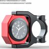 Motorcycle Handlebar 2 in 1 Gauge Luminous Time Clock + Thermometer Waterproof