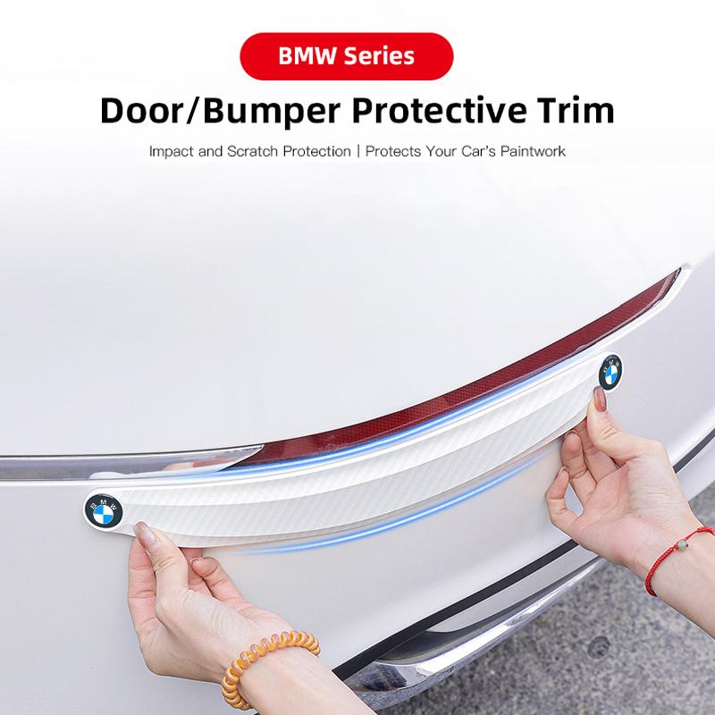 CXVA5 Anti Collision Car Bumper Guard Strip Car Stickers For BMW F30 F10 E90 F20 E46 E60 E70 E39 E36 Car Door Edge Guards Trim Molding