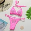 Bling Rhinestone Halter Bikini Female Swimsuit Women Swimwear Two-pieces Bikini Set Bather Bathing Suit