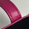 TIFFANY&Co. Logo Bag Tote Bag Shawl Shoulder Bag Leather Pink Based/Black