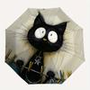 1pc Cat Laundry Automatic Open/Close, Foldable Compact Umbrella with 8-Rib Shaft, Perfect Gift For Men And Women, Casual Style, Vibrant Moti