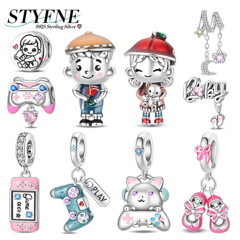 Charms Plataoriginales Dopamine Girl Beads For Charms Copper Bracelet Beads Jewellery Making Women'S Gift