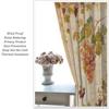 Fruit Grape Curtains, Retro Country Style Rattan Fruit Pattern Window Decoration, Suitable for Living Room, Bedroom and Kitchen