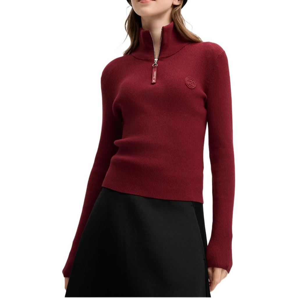 Fila X ETUDES Sweater Women's Song Wei'er Burgundy F11W516401F-WI