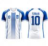 Greece National Football Jersey Tsimikas Charisteas Bakasetas Tzolis Breathable Soccer Women's Tops Print Beach T-Shirt  Unisex  Women Fans