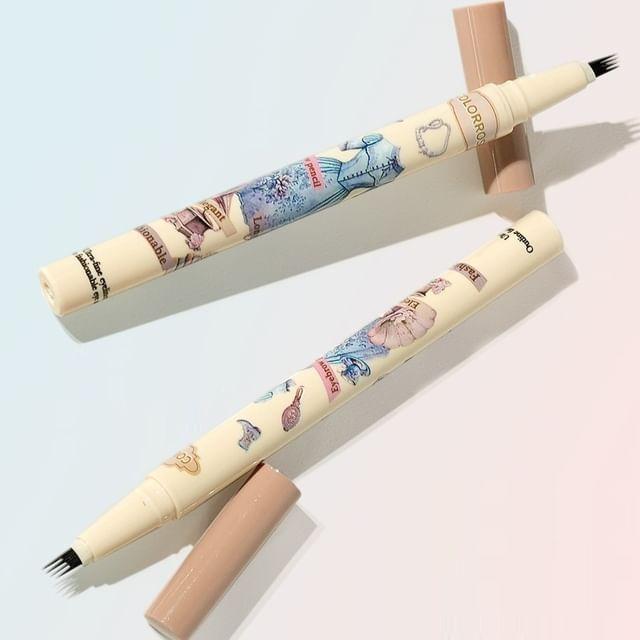 COLORROSE - Star Moon Four-Pronged Liquid Eyebrow Pencil - 3 Colors CR1042# Dark Brown - 600mg