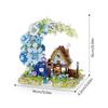 Non-Toxic Fairy Tale Moon Wooden House Building Blocks Street View Kids Puzzle Brick Kit Toys Children Birthday Gift Adults Home Ornament