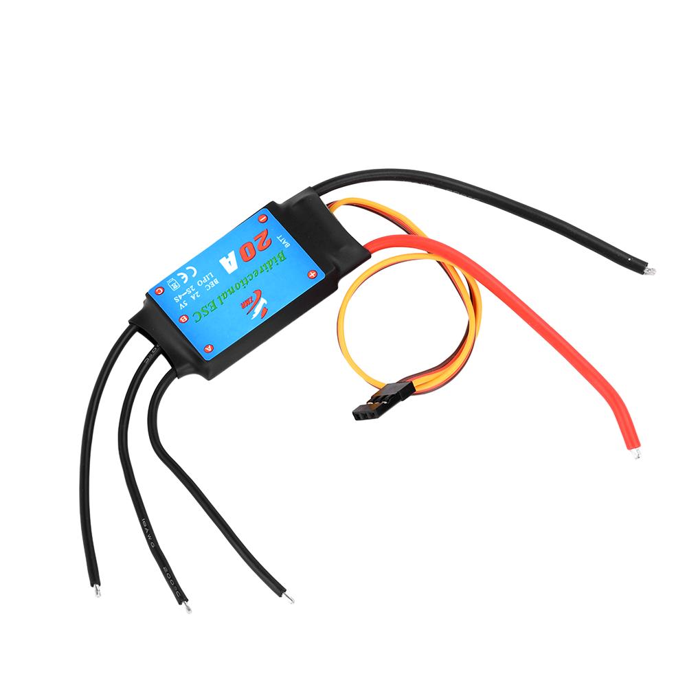 Bidirectional Brushless ESC for Remote Control Ship Pneumatic Underwater Propeller 20A/30A/40A/50A Wear-Resistant Motor Driver