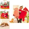 Large Fox Plush Toy Soft Stuffed Animal Pillow Creative Gift For Girls Birthday Present 35cm 50cm 60cm 70cm 90cm 1.2m