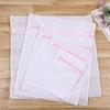 Pink Zipper Mesh Laundry Bag for Delicates and Travel Storage