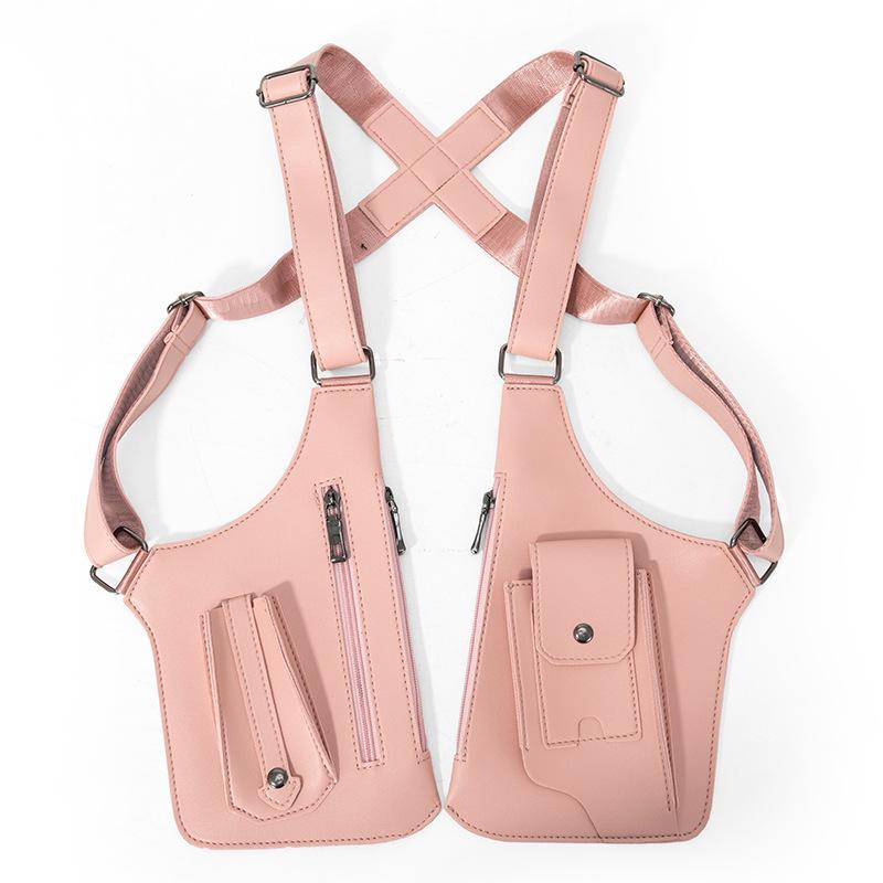 Męska i Damska Retro Torba Kamizelka Crossbody – Wielofunkcyjna Torba Sling Pod Pachę na Telefon i do Użytku Outdoorowego