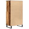 Highboard with Rustic Wood Look 60 x 36 x 110 cm Engineered Wood